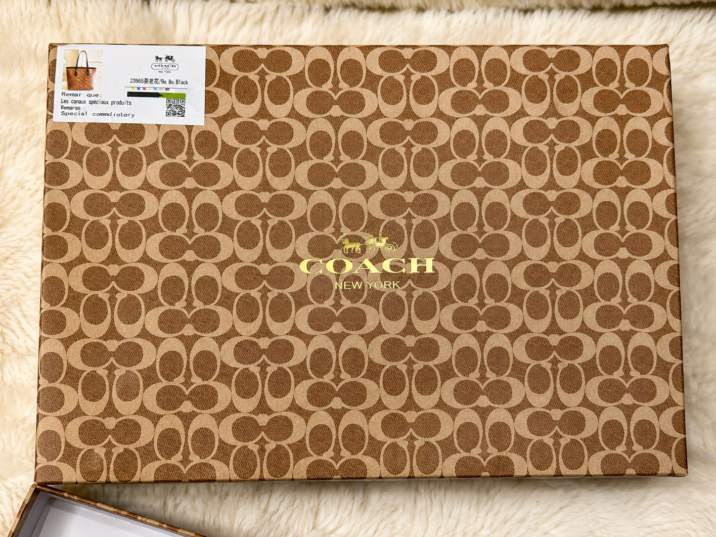 Coach Tote Brown Black - Image 4